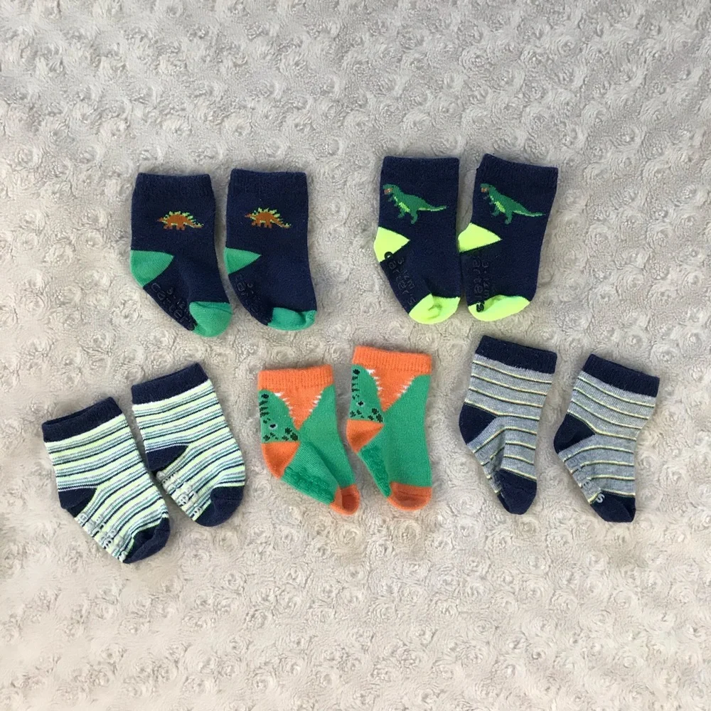Carter’s Baby Boy Socks 3-12 Months Dinosaur